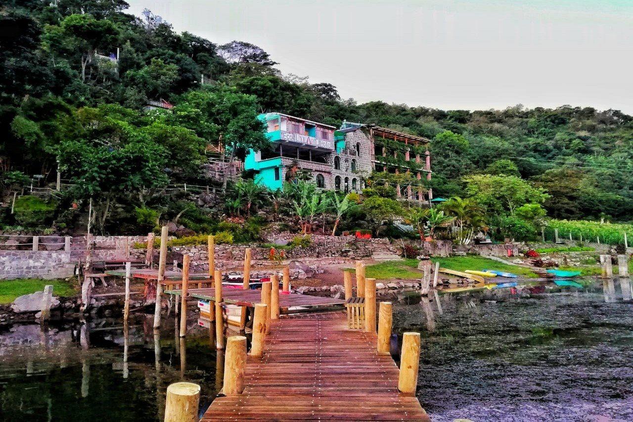 Eco Hotel Uxlabil Atitlan San Juan La Laguna Exteriör bild